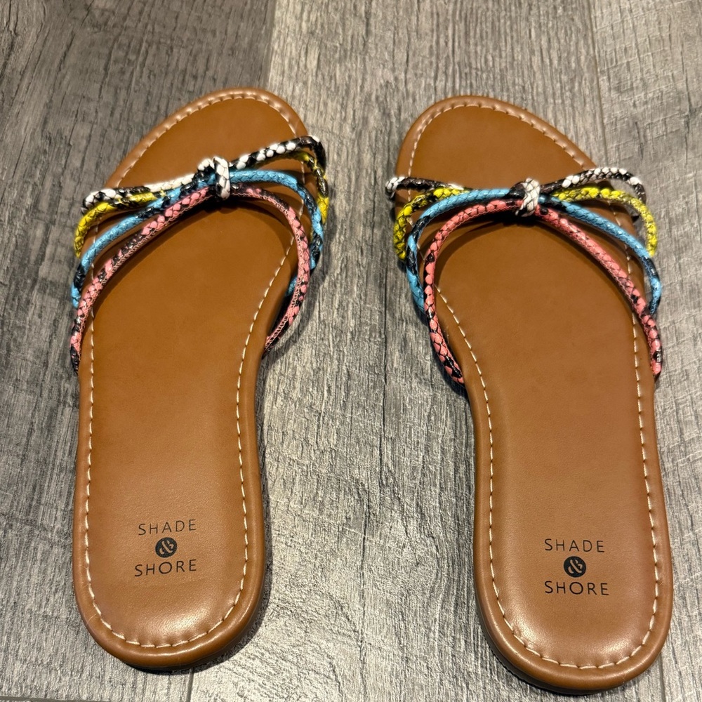 Shade & Shore Women's Eliza Knotted Strappy Sandals from Target Size 8